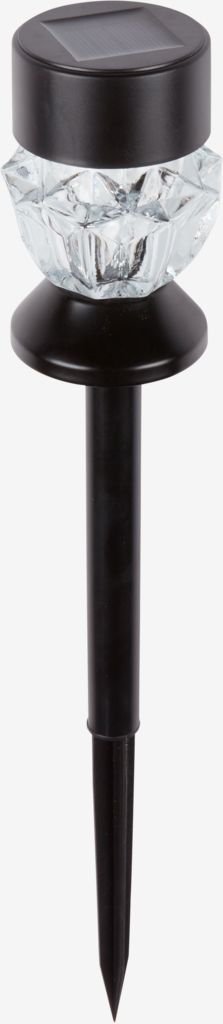 Lâmpada solar SPLITTERNE SPLITTERNE Ø7xH35cm Preta