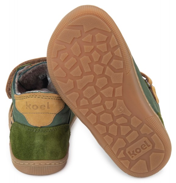 Koel bare ~ Daniel 2.0 MidCut Sneaker Wollfleece + Tex ~ Green