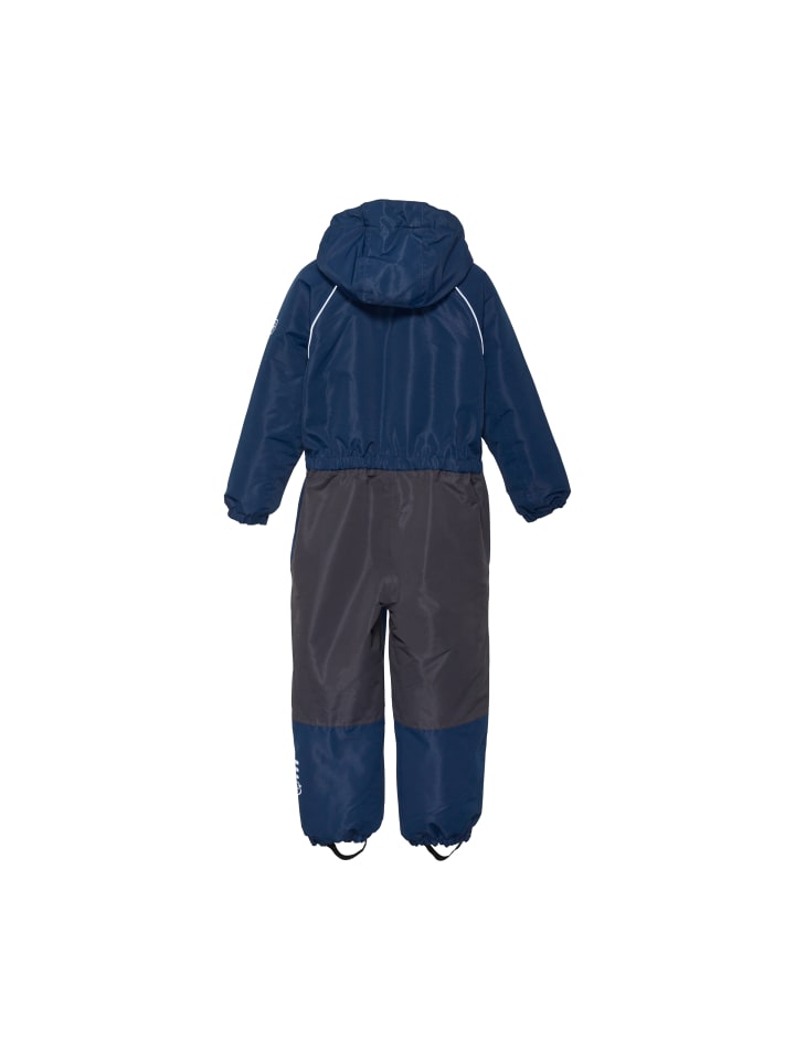 Color Kids Schneeoverall 741090 Schneeanzug mit Kapuze und Fußschlafen in Blau günstig kaufen