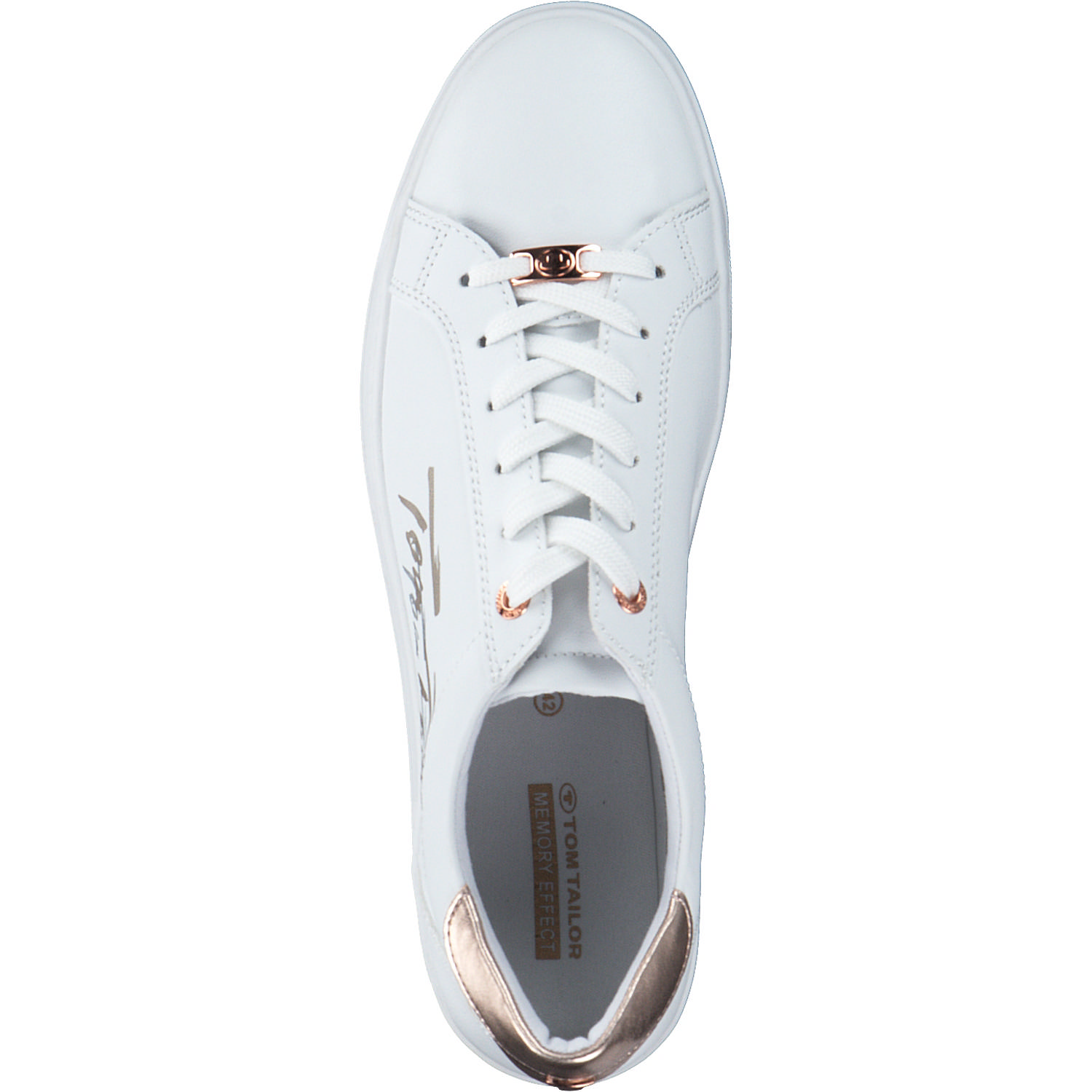 Tom Tailor 5394709, Schnürschuhe, Damen, weiss