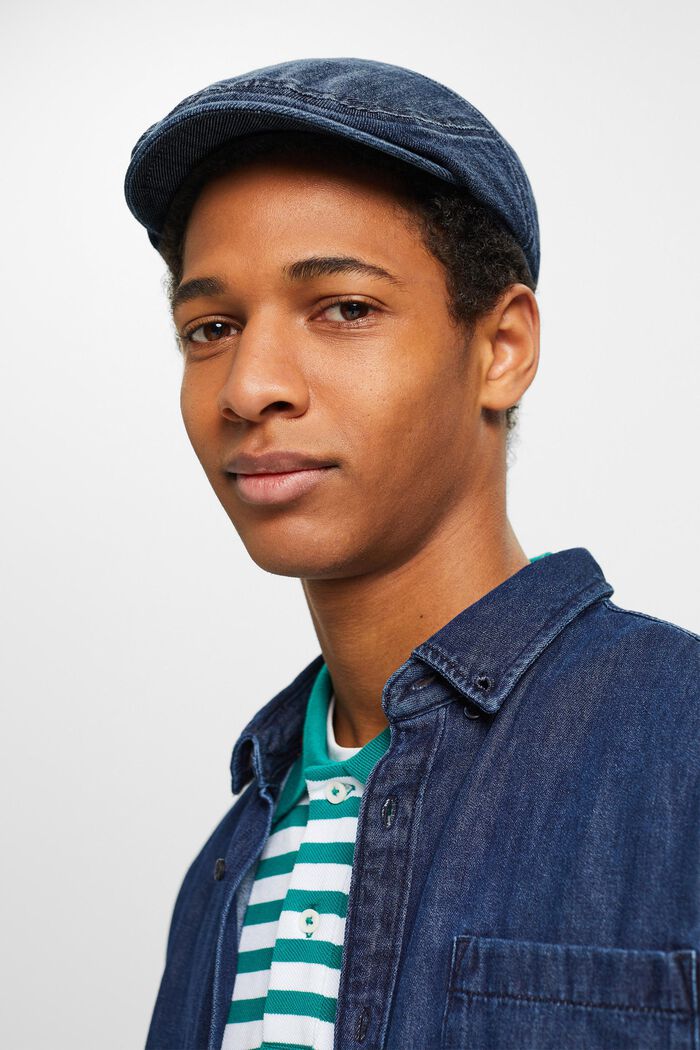 Schiebermütze aus Denim