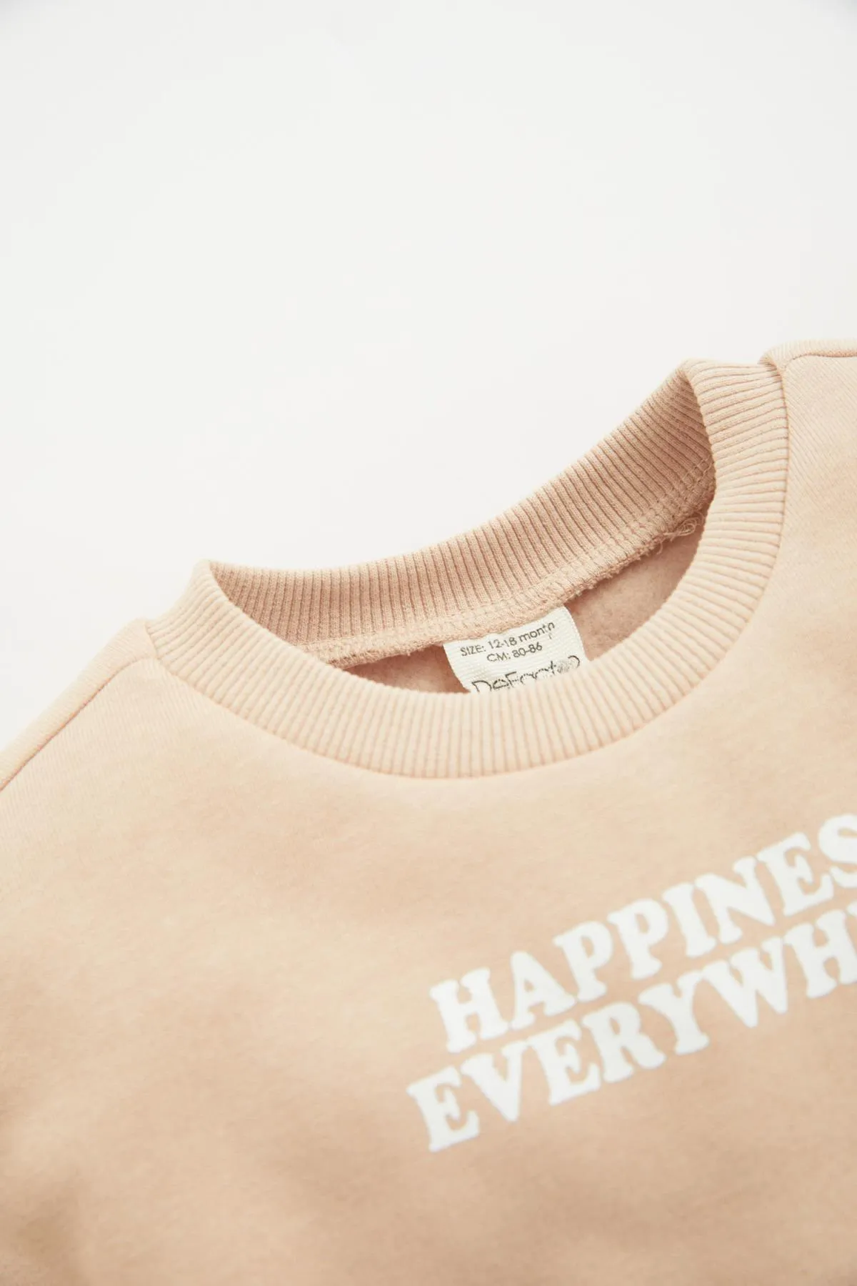 DeFacto  Baby-Sweatshirt-Jogginghose mit Slogan-Aufdruck, 2er-Set