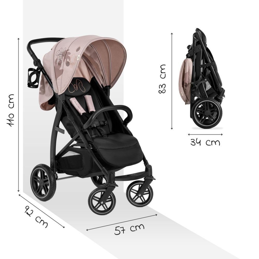 Hauck Kinder-Buggy Rapid 4D - Minnie Mouse Rose