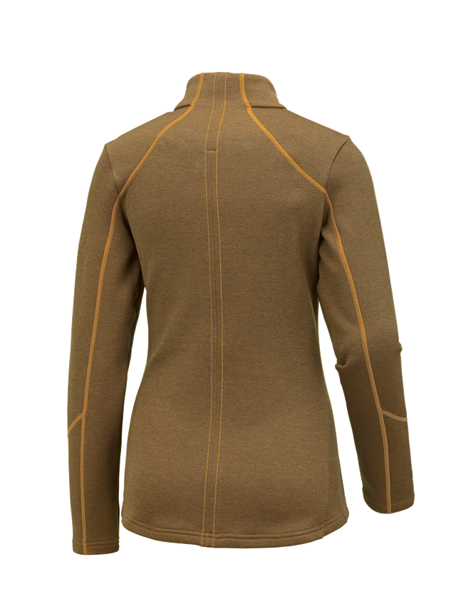 e.s. Funktions Sweatjacke melange, Damen