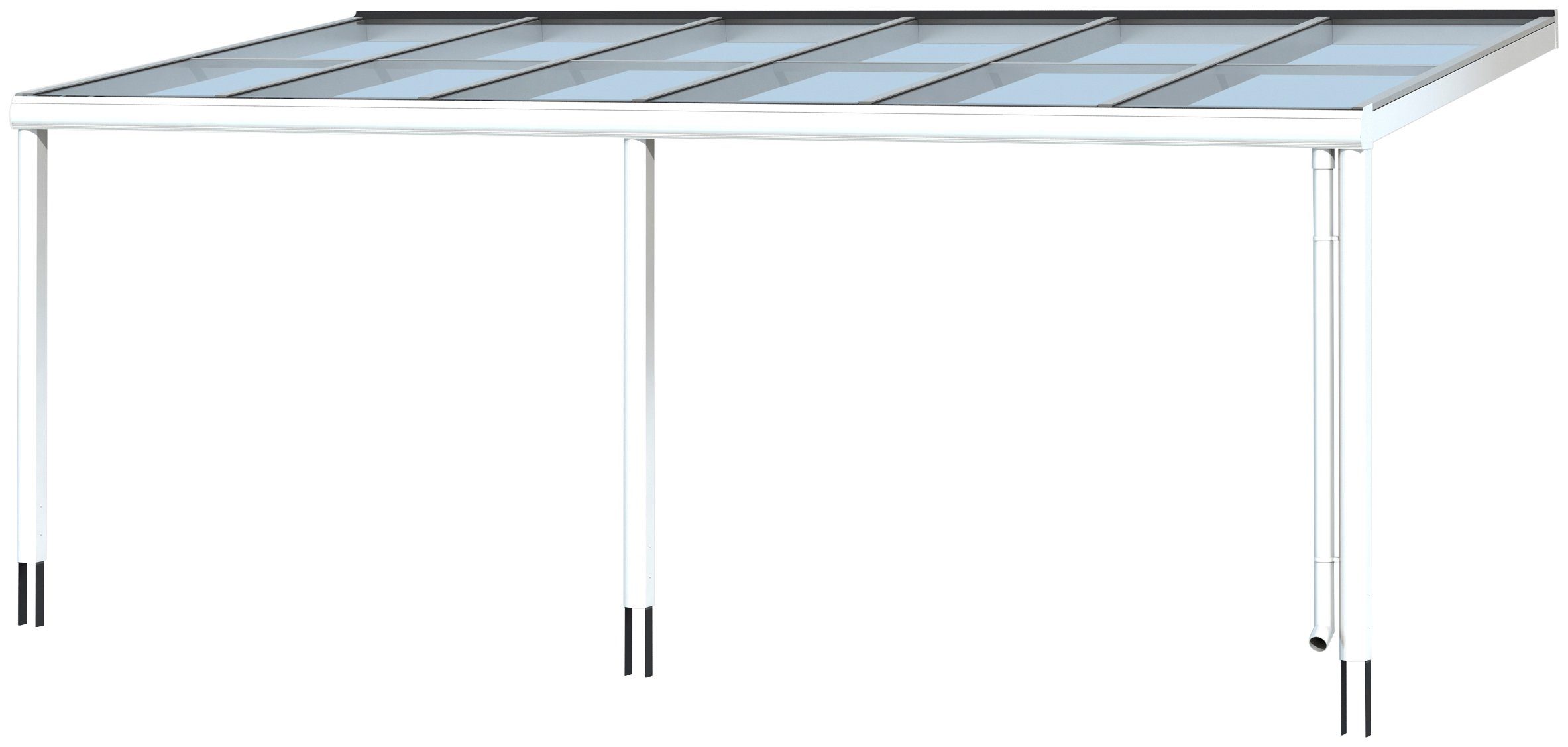 Skanholz Terrassendach Monza, BxT: 648x257