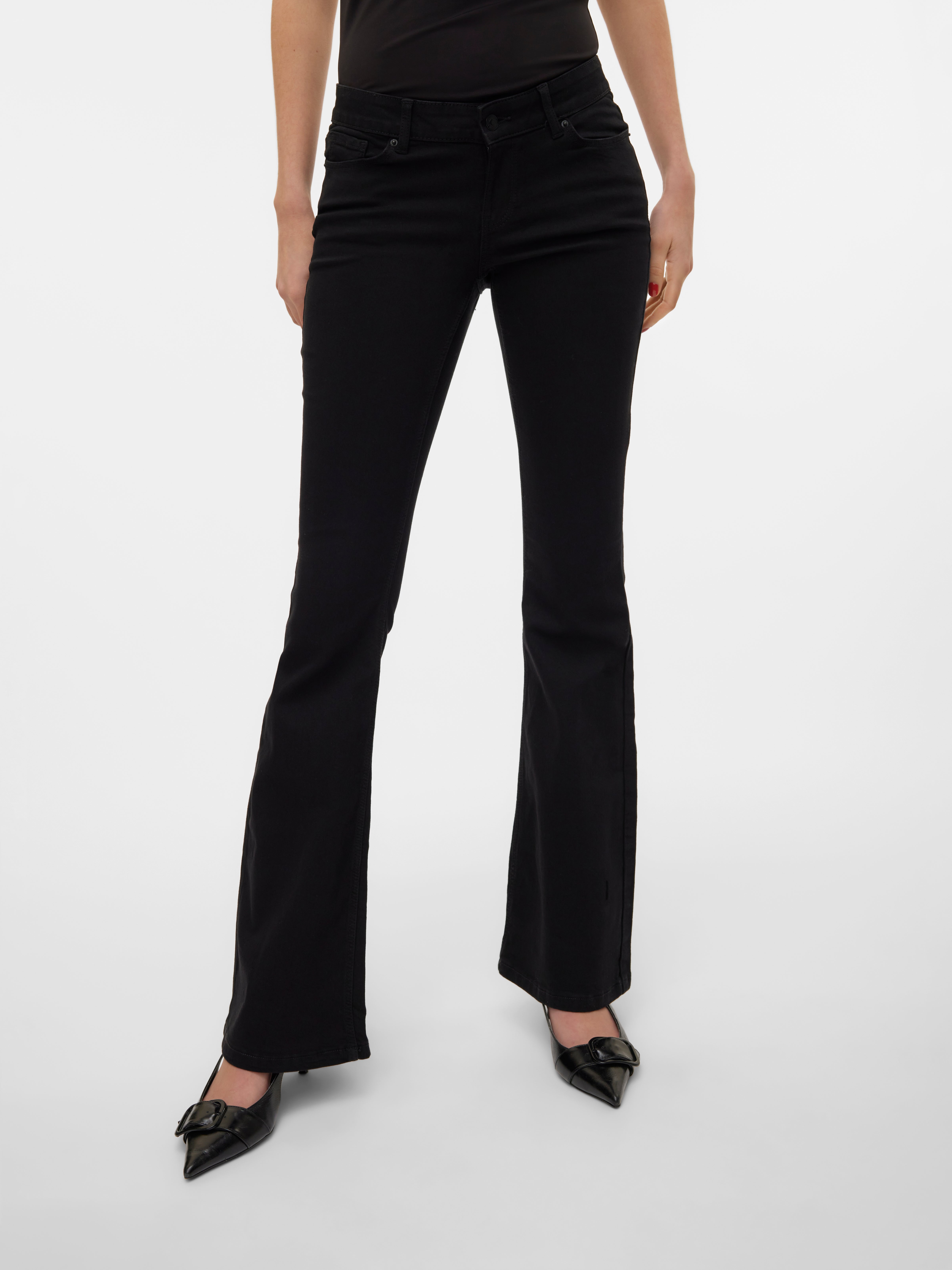 VMSIGI Niedrige Taille Ausgestellt Jeans