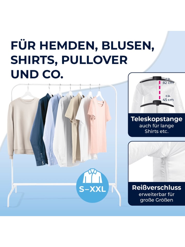 CLEANmaxx CLEANmaxx Bügler mit Timerfunktion  für Hemden & Blusen - silber/schwarz günstig kaufen onesize