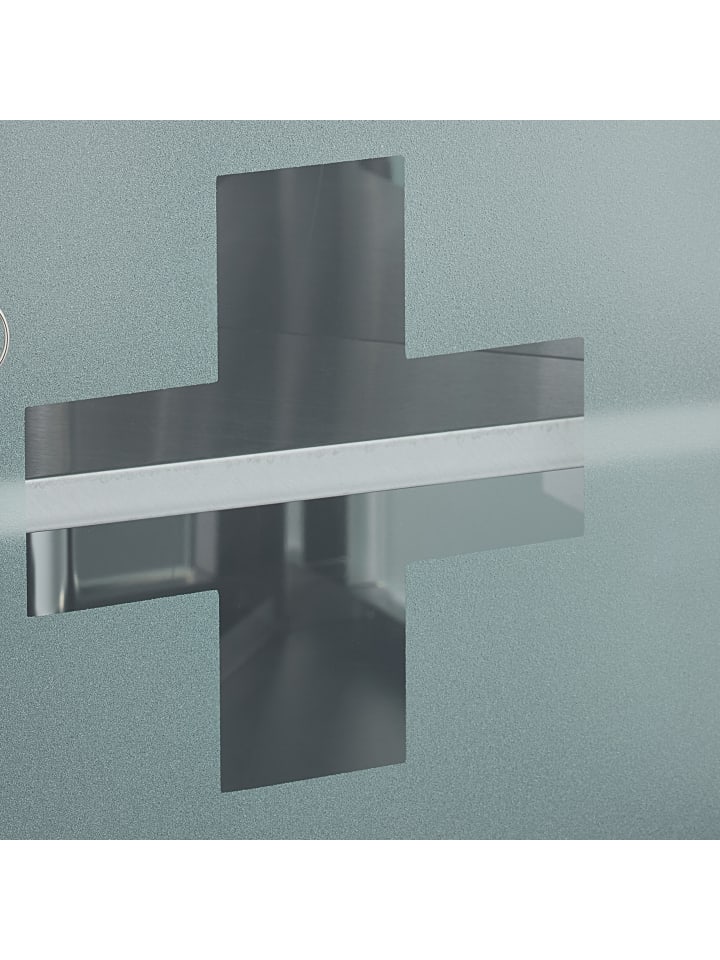 relaxdays Medizinschrank in Silber - (B)30 x (H)30 x (T)17,5 cm günstig kaufen onesize