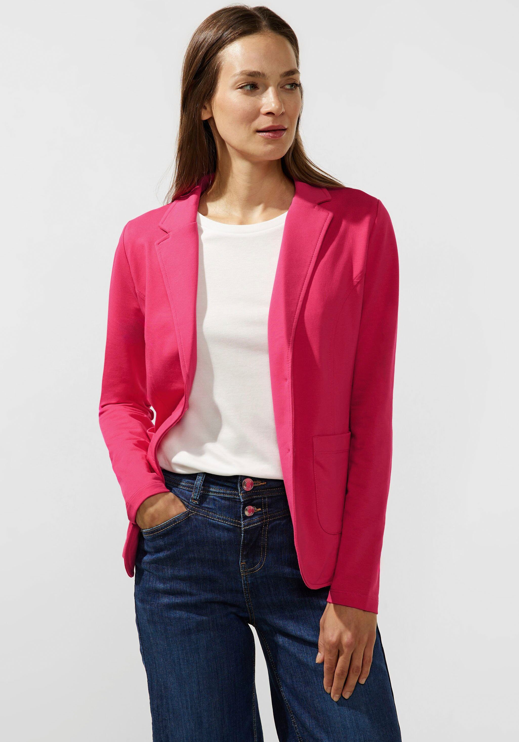 STREET ONE Jerseyblazer in zeitloser Unifarbe