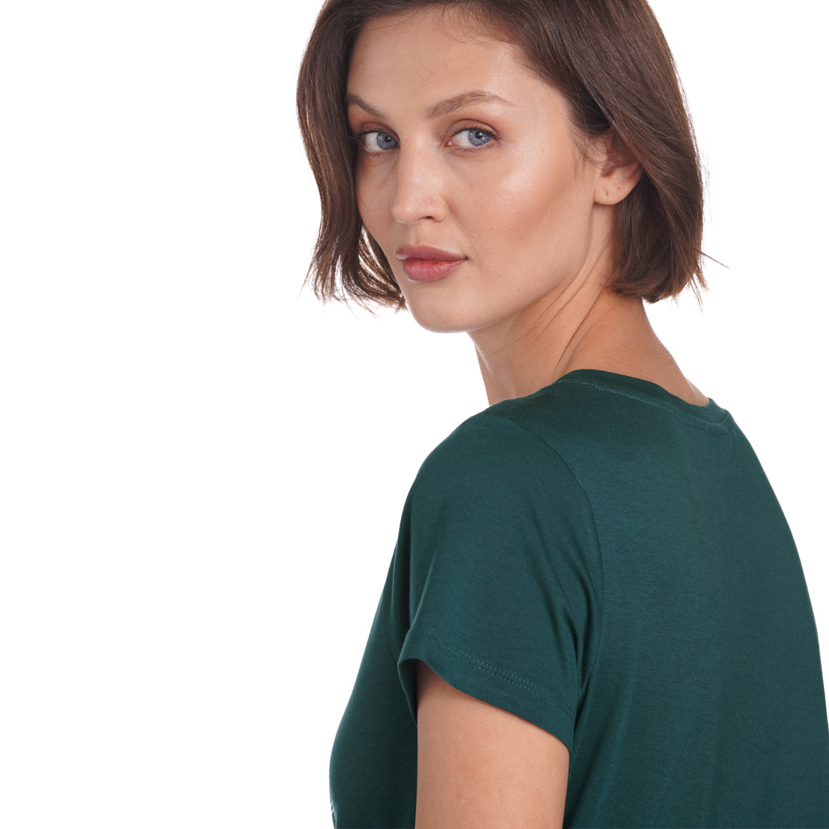 Damen T-Shirt mit College-Print