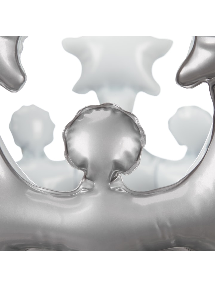 relaxdays 2x Aufblaskrone in Silber günstig kaufen onesize