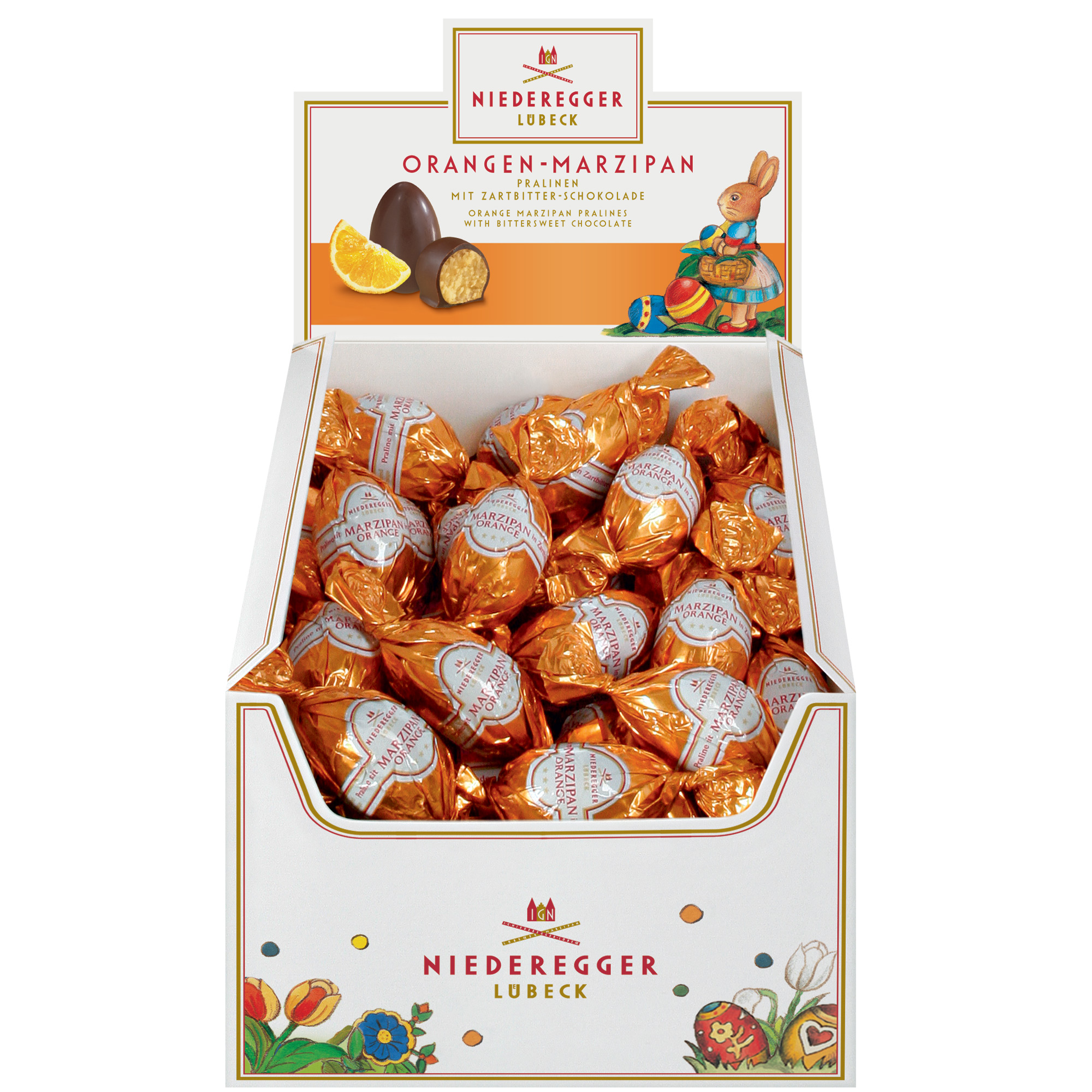 Niederegger Orangen-Marzipan-Eier 75x17g