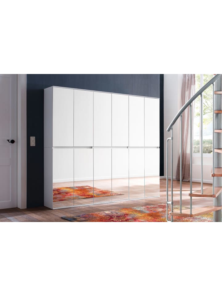 ebuy24 Garderobenmöbel-Set Mirror Weiß 222 x 34 cm günstig kaufen onesize