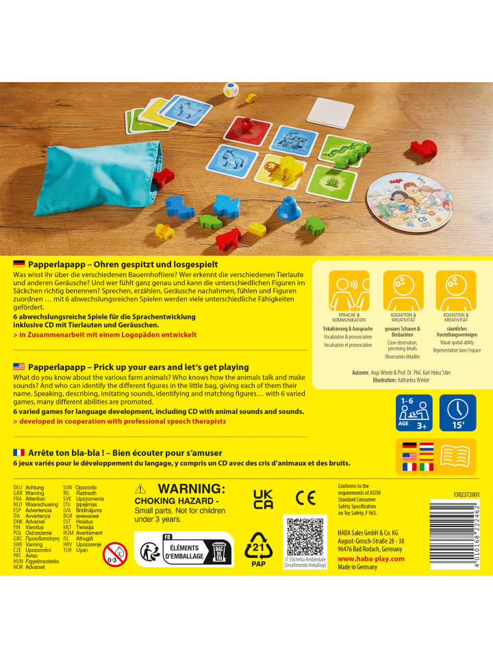Haba Lernspielzeug Papperlapapp in mehrfarbig günstig kaufen onesize