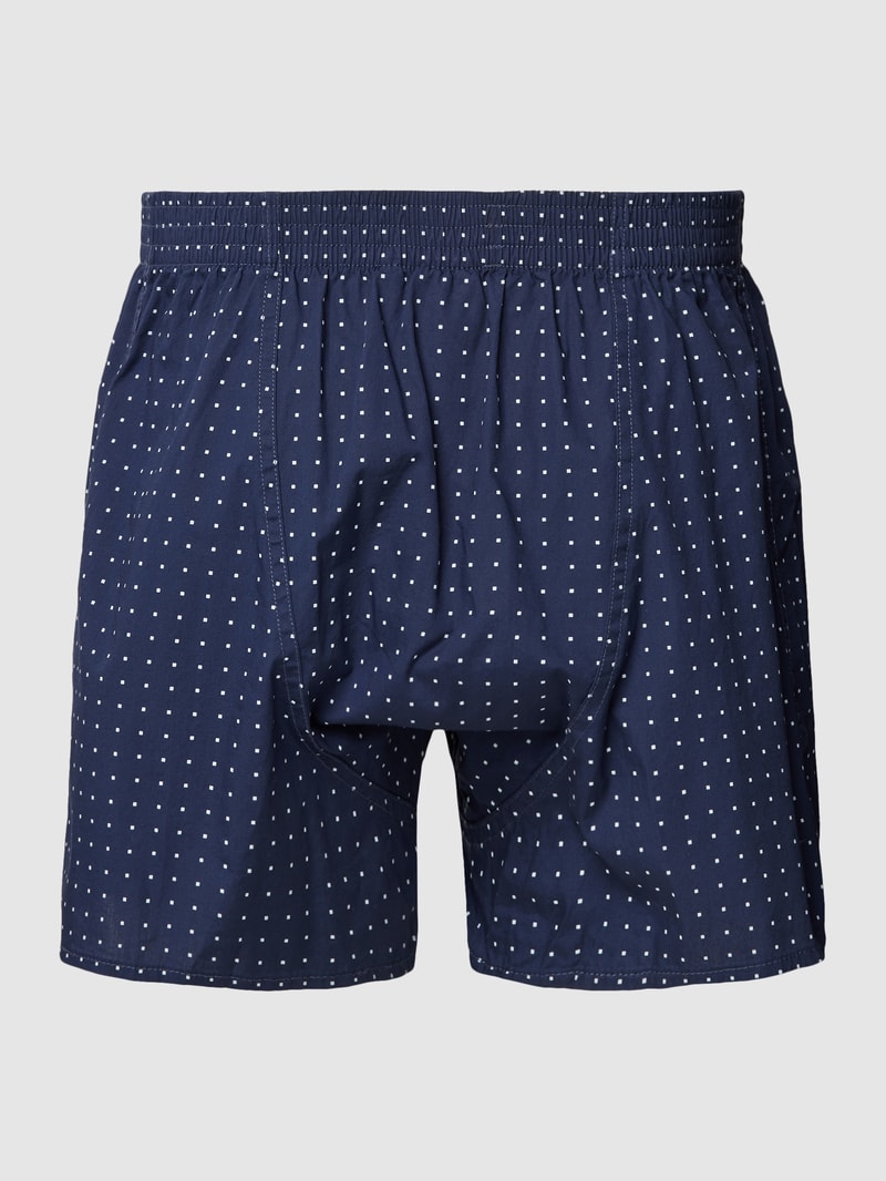 Boxershorts mit Label-Patch im 3er-Pack in marineblau