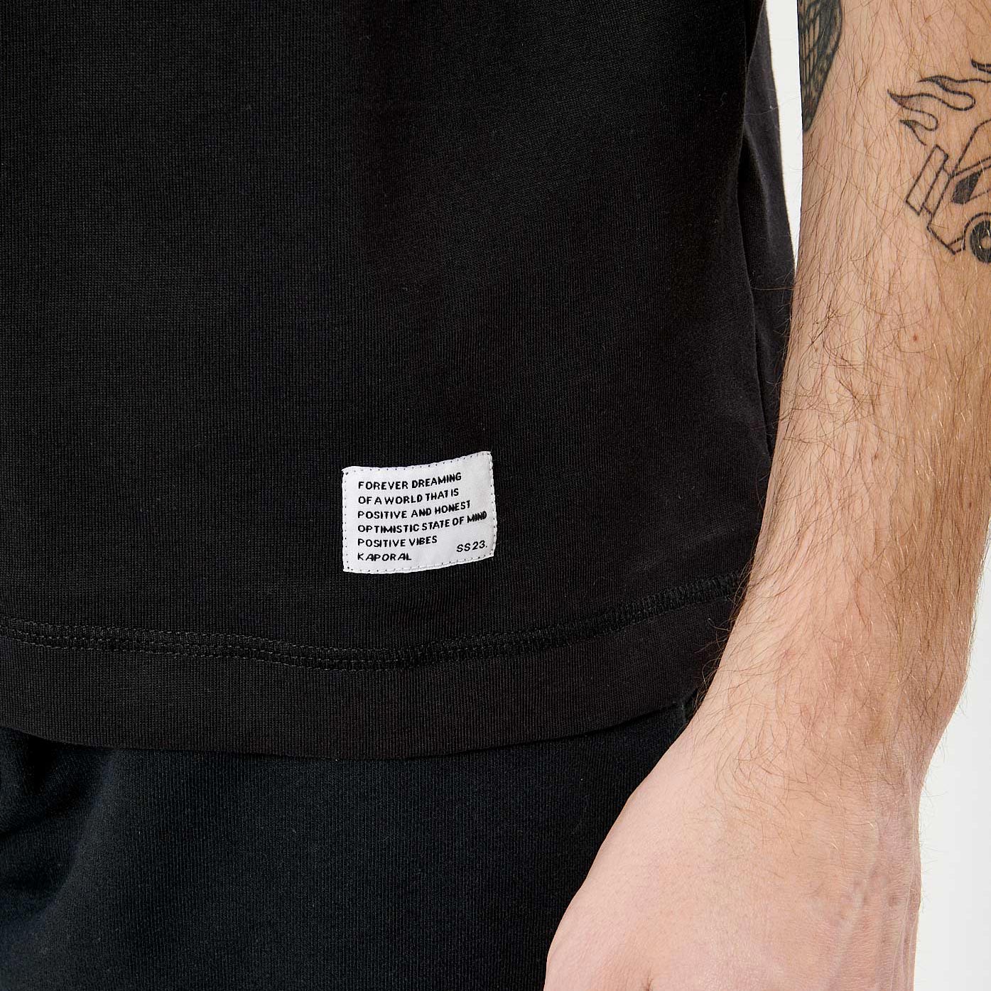 COLEG  T-shirt noir Homme en 100% coton