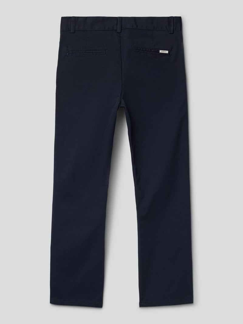 Chino mit Eingrifftaschen in blau