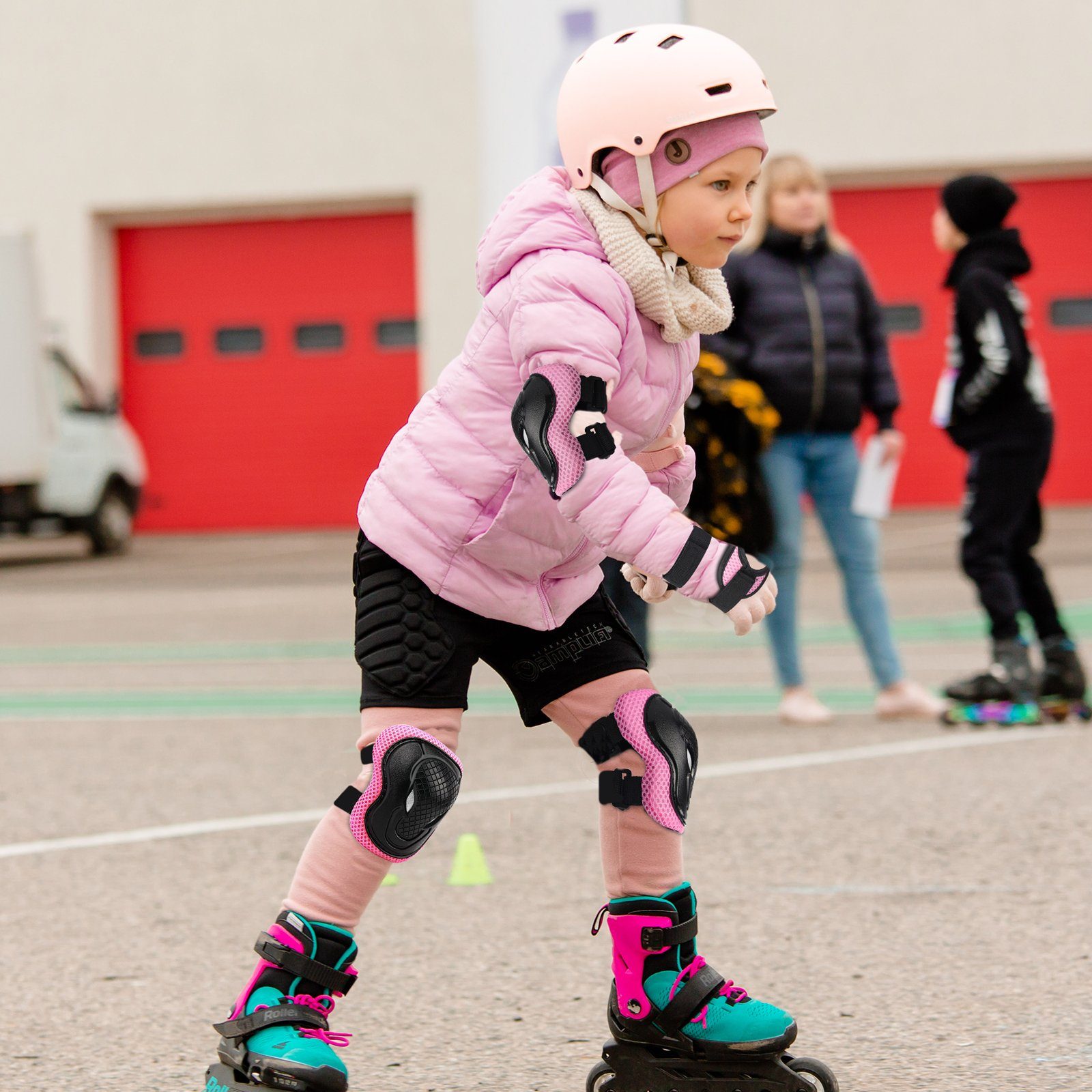 CALIYO Protektoren-Set Skateprotektoren Outdoor Sport Protection Set (6-tlg), für Kinder, Jugendliche sowie Erwachsene geeingnet