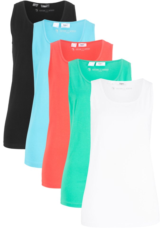 Baumwoll-Long-Top (5er Pack)