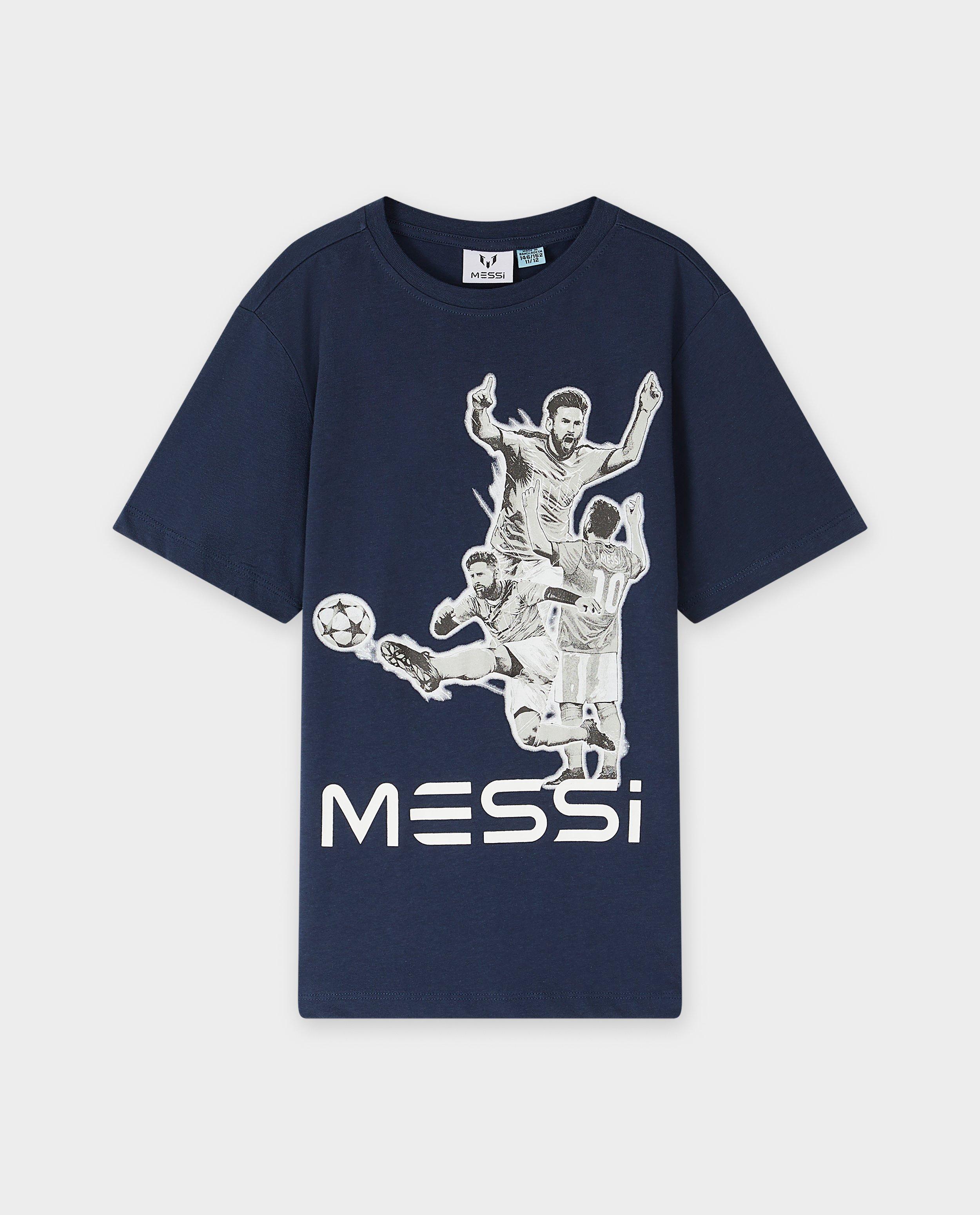 Tricou Vingino x Messi cu imprimeu Messi albastru închis