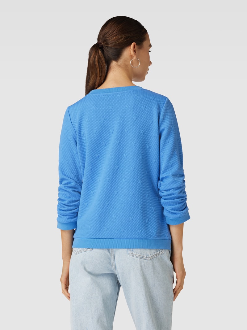 Sweatshirt mit 3/4-Arm in hellblau