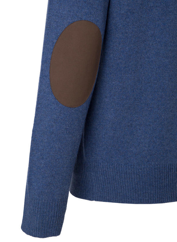HACKETT, Troyer, Lammwolle, jeansblau meliert