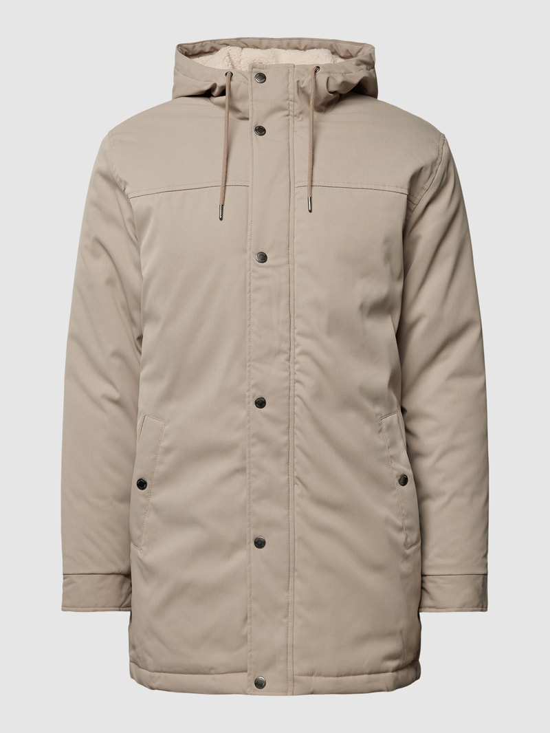 Parka mit Kapuze Modell 'ALEXANDER' in beige