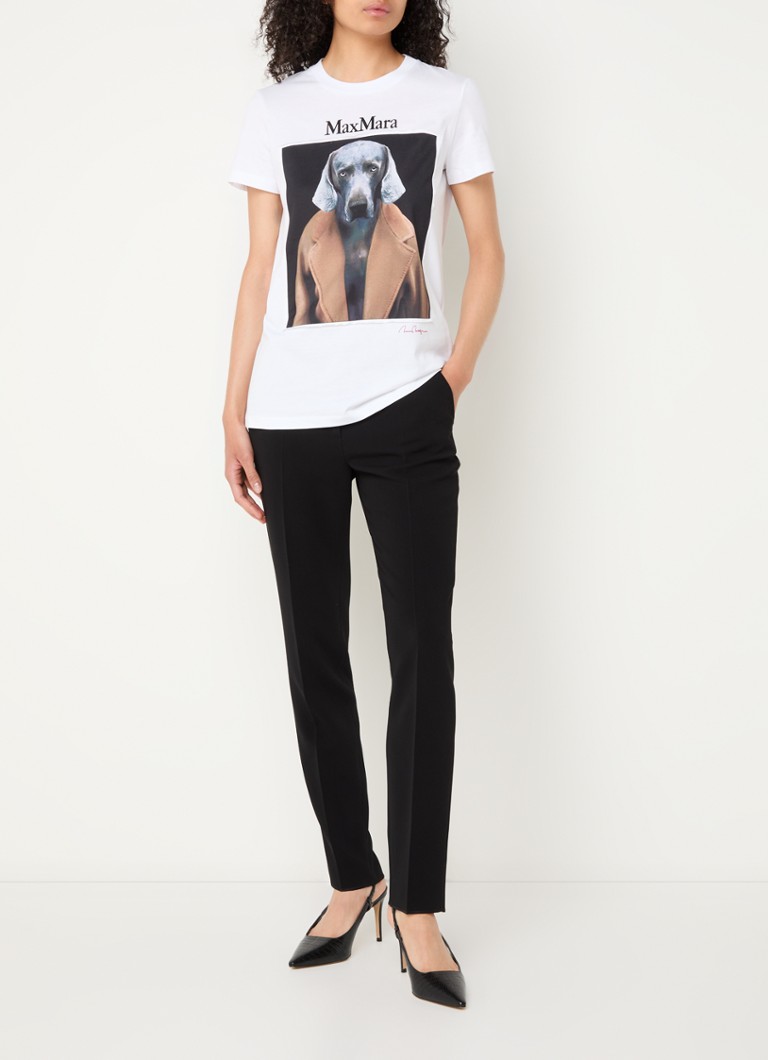 Μπλούζα MaxMara Cipria με τύπωμα μπροστά και πίσω