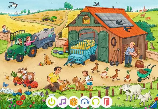Kinderpuzzle ab 3 Jahren - tiptoi® Puzzle für kleine Entdecker: Bauernhof - 12 Teile