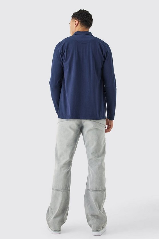Langärmliges Jersey-Hemd