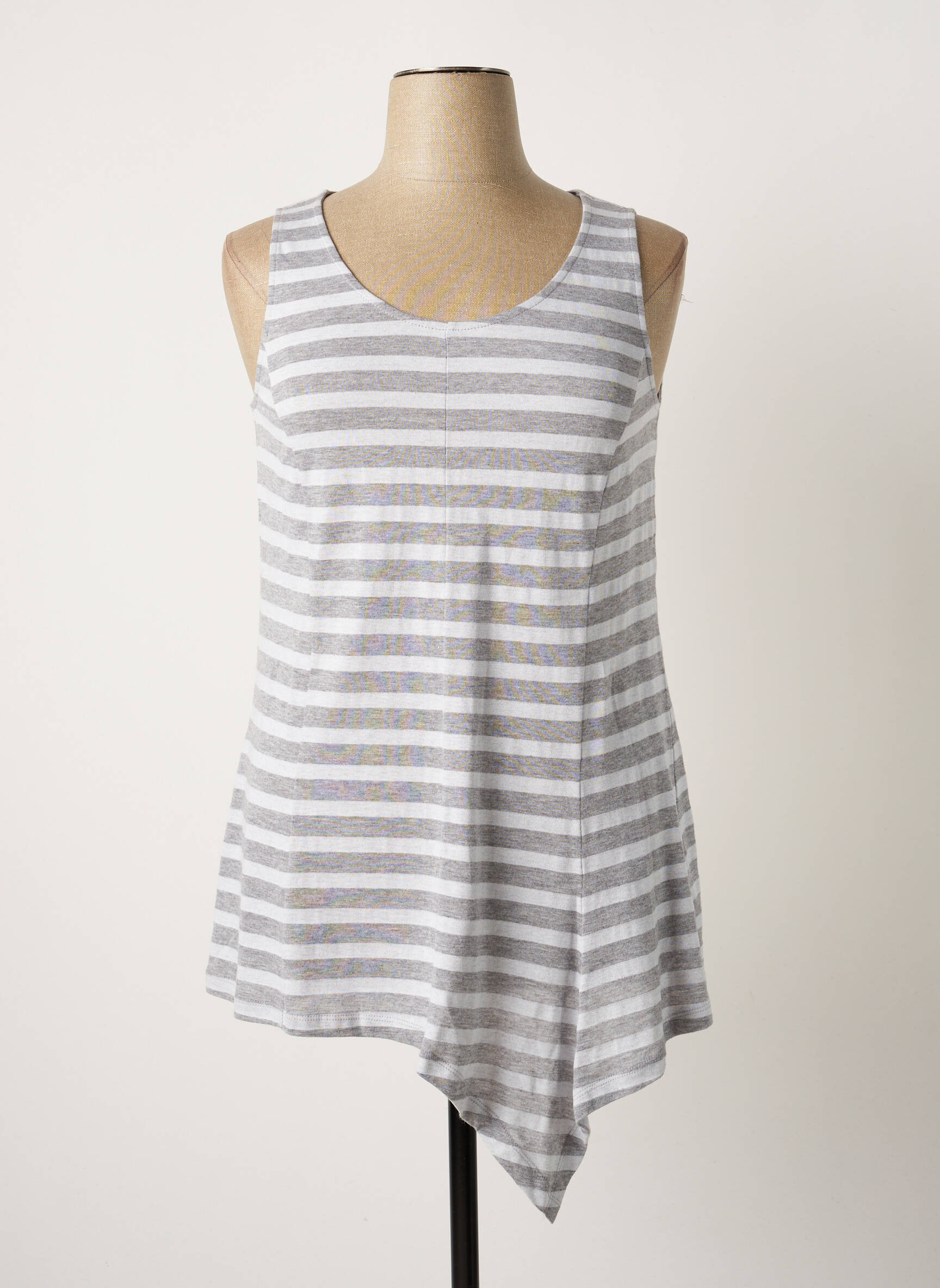 Vetono Tuniquesansmanche Femme couleur gris