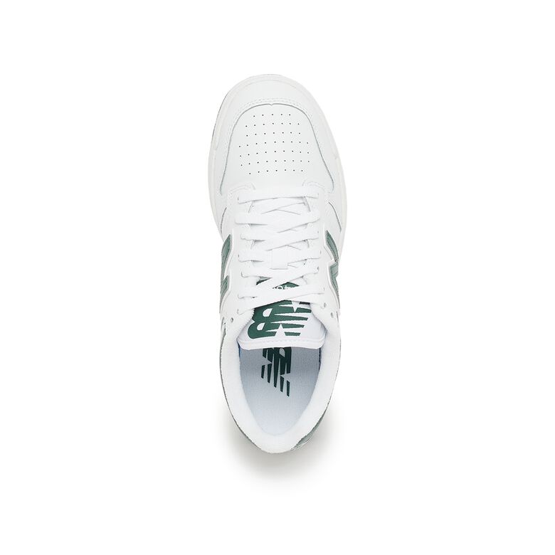 New Balance Wmns BB480LNG White/nightwatch green/light aluminum