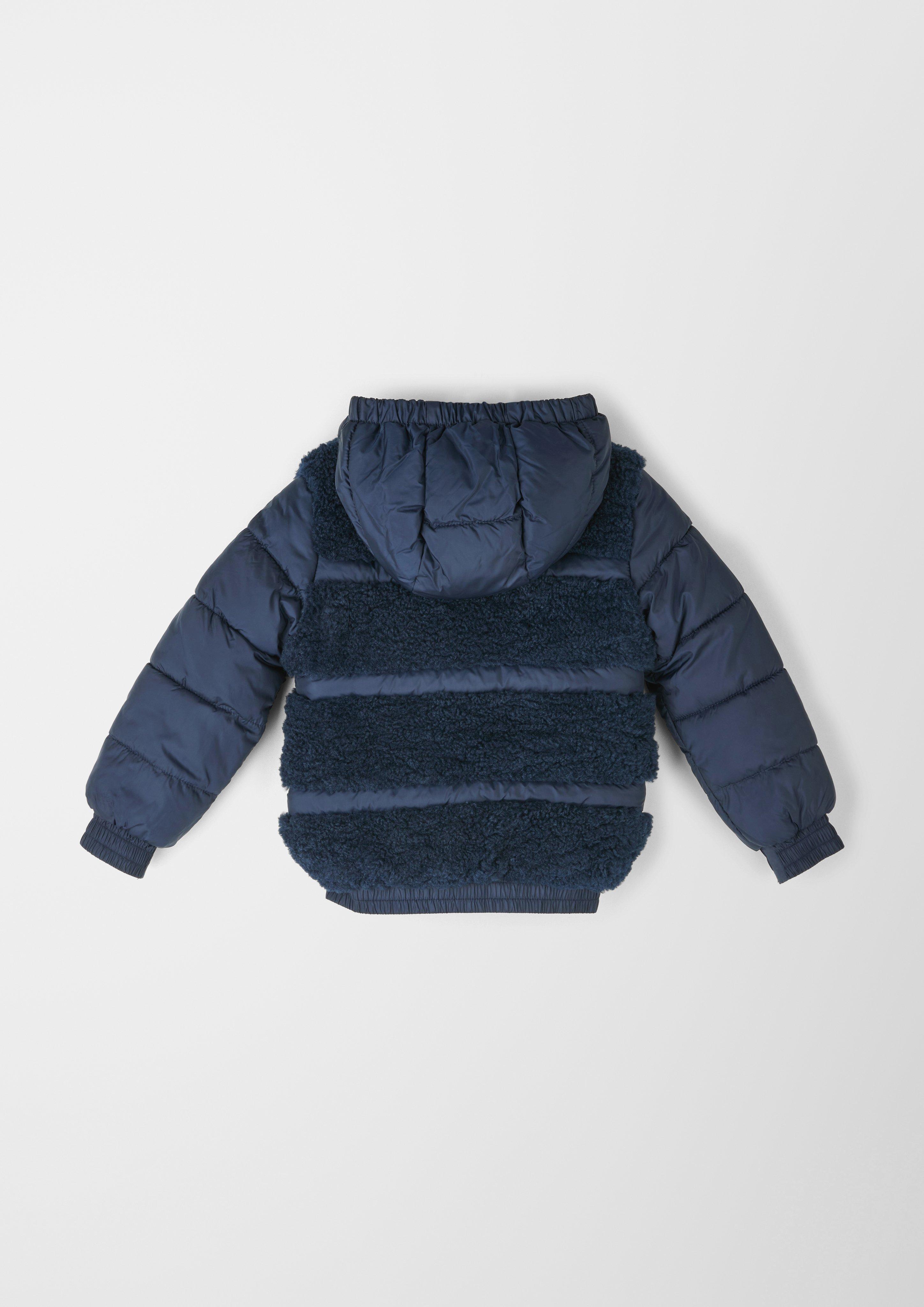 Steppjacke mit Teddy-Plüsch  2116933-5952