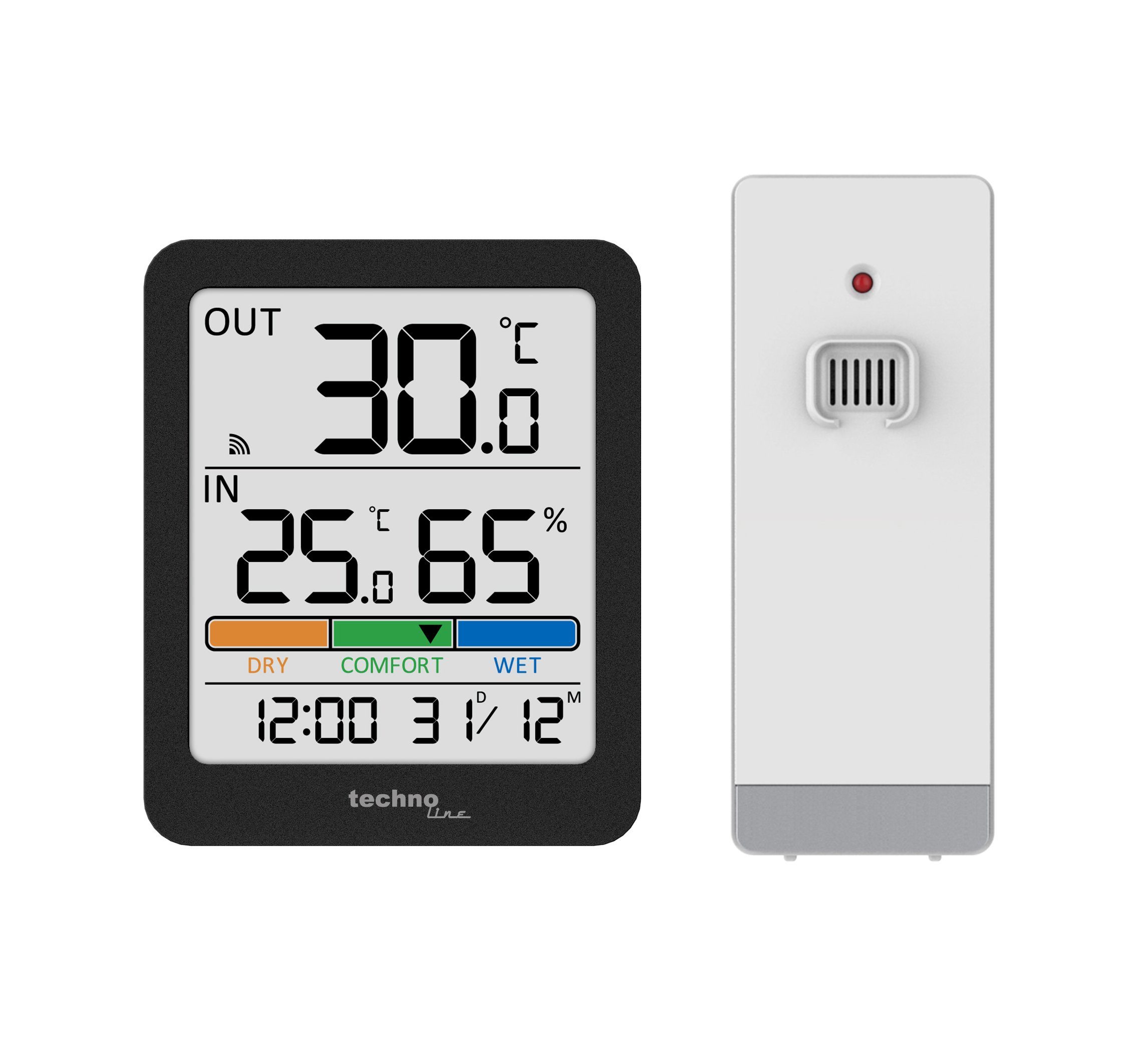 technoline WS 9488 Wetterstation (inkl. Außensender, mit Raumkomfortanzeige)