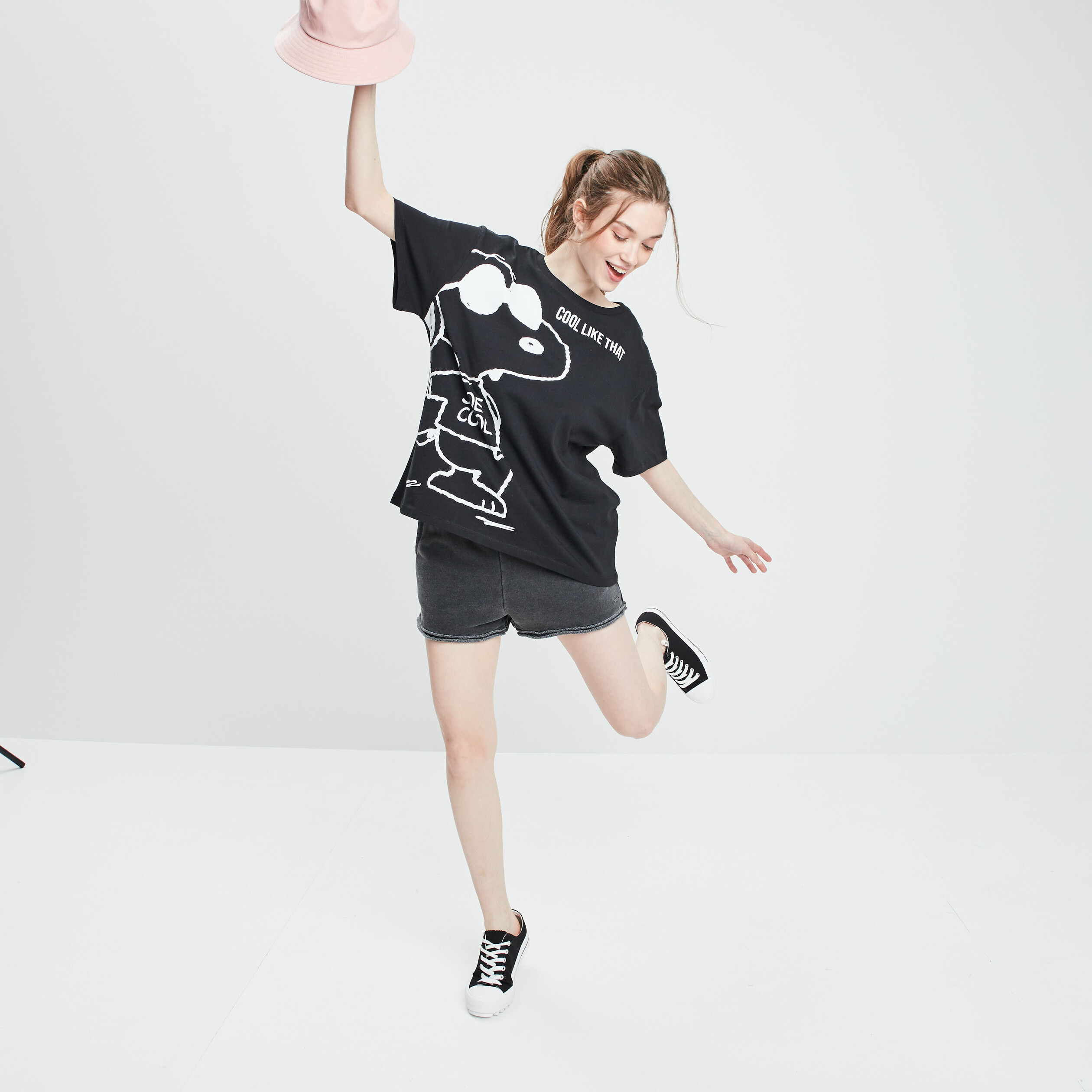 Short ajustable noir femme | La Halle