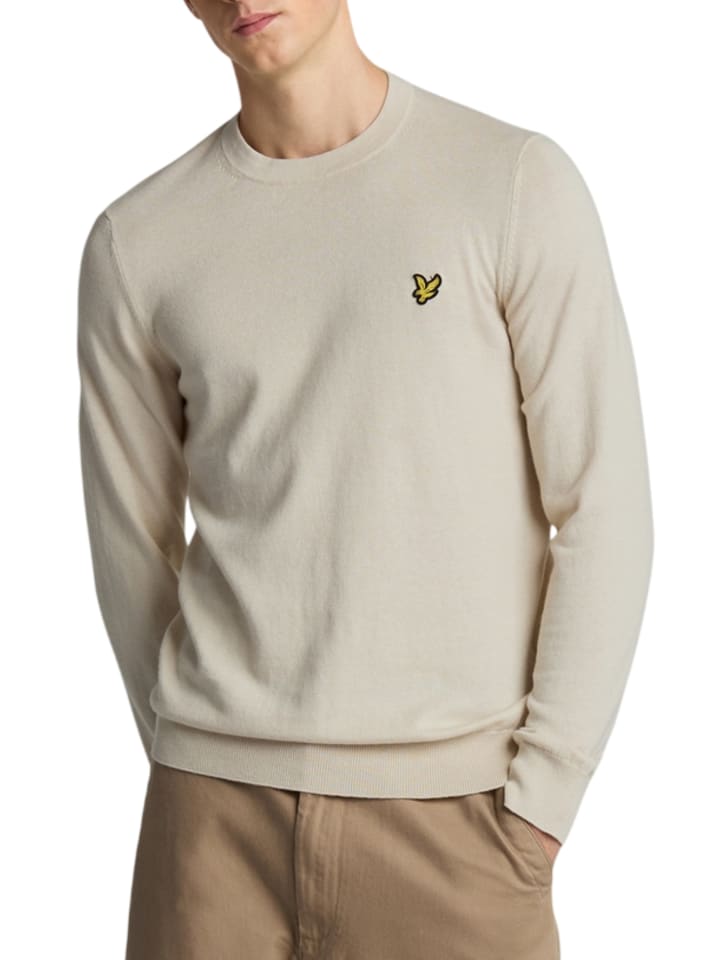 Lyle & Scott Strickpullover in Beige günstig kaufen