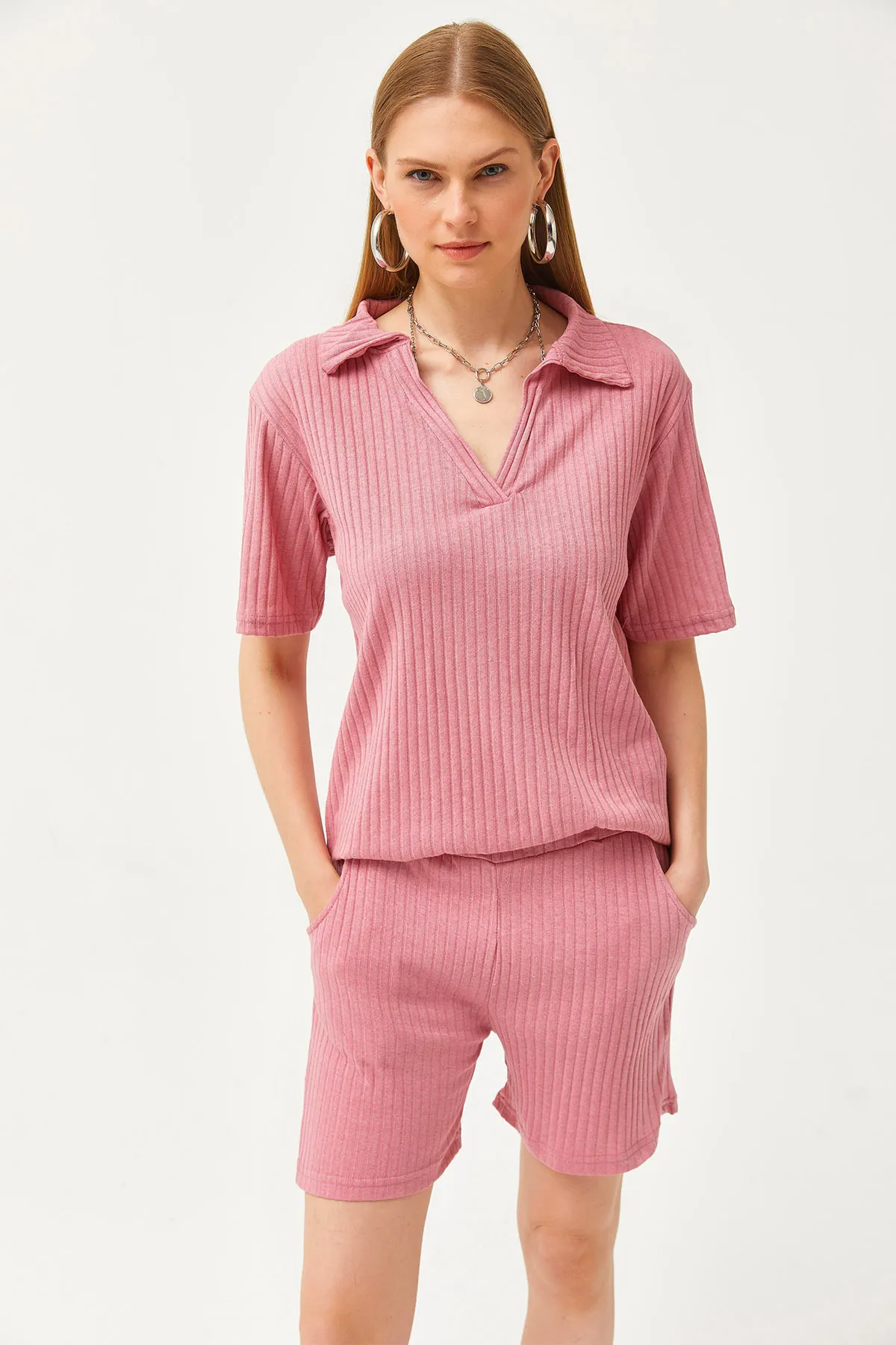 Olalook  Zweiteiler - Rosa - Oversized