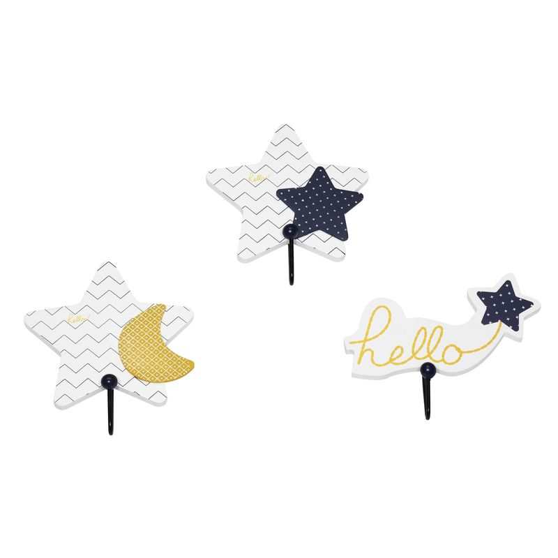 Set de 3 patères Hello