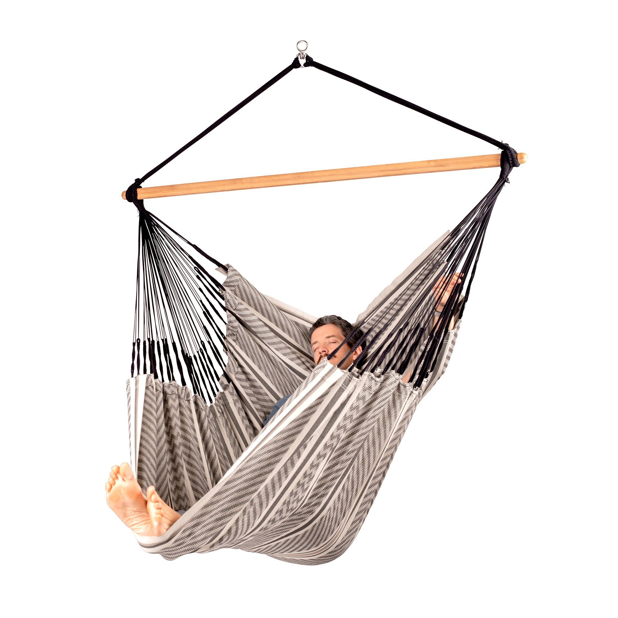 La Siesta Hängestuhl Hängestuhl Hängesessel Lounger HABANA Zebra Bio Baumwolle La Siesta, Hochwertige Qualität