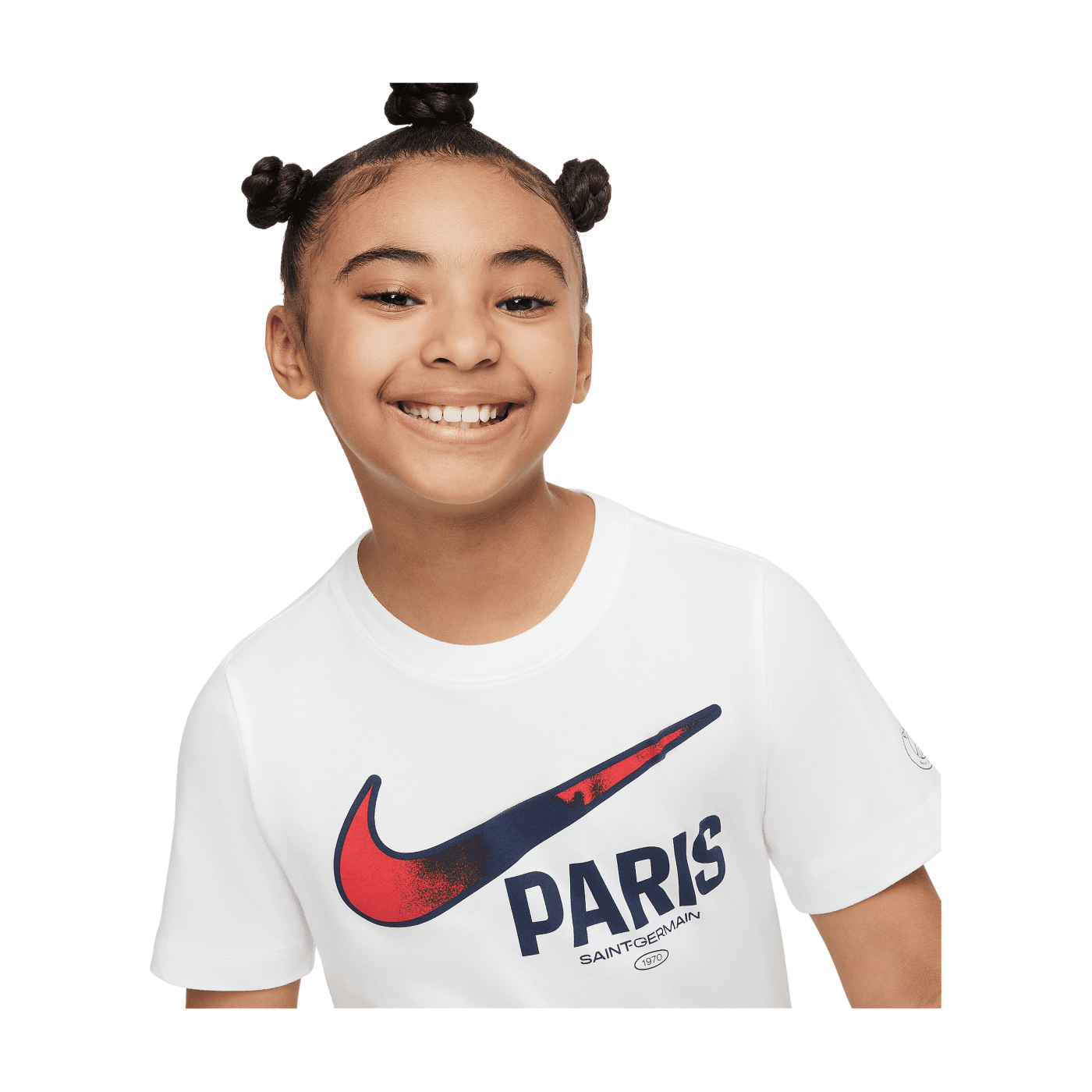Nike Paris St. Germain Swoosh T-Shirt Kids Weiss F100