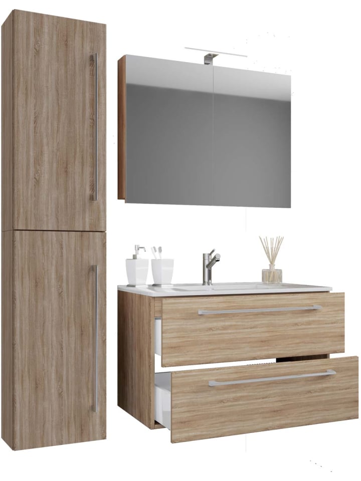 ebuy24 Badmöbelset Badinos80SS Eiche 81 x 47 cm günstig kaufen onesize
