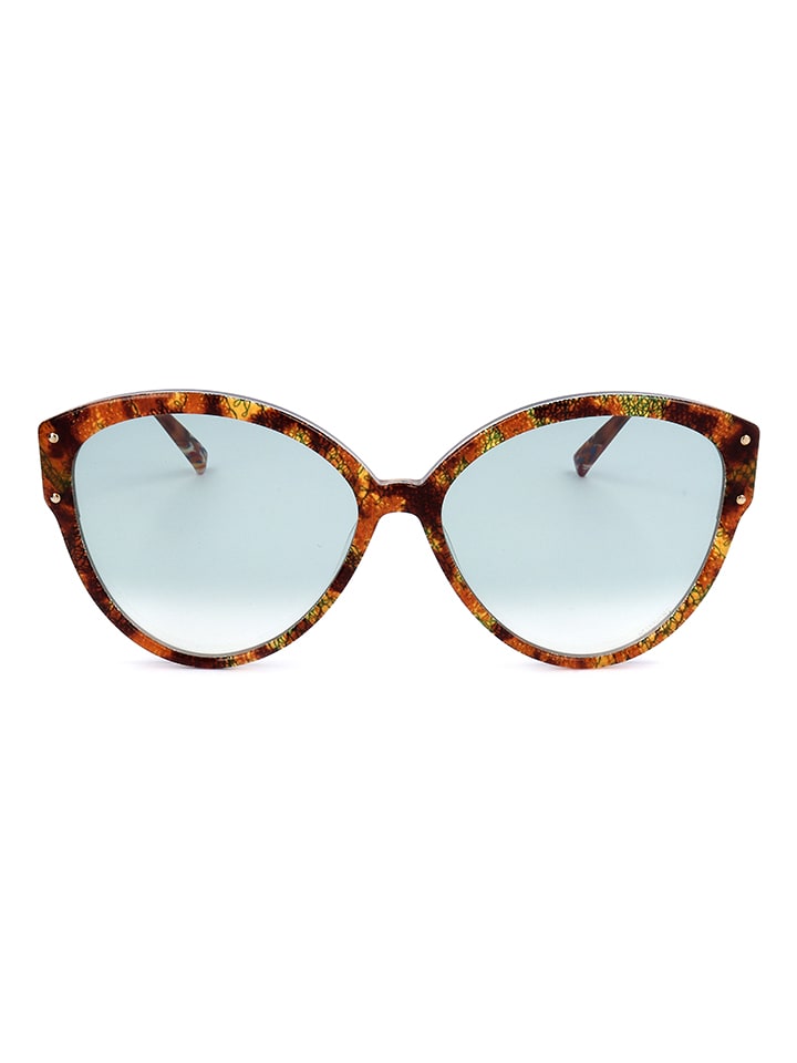 Missoni Damen-Sonnenbrille in Braun-Gold/ Hellblau günstig kaufen 59