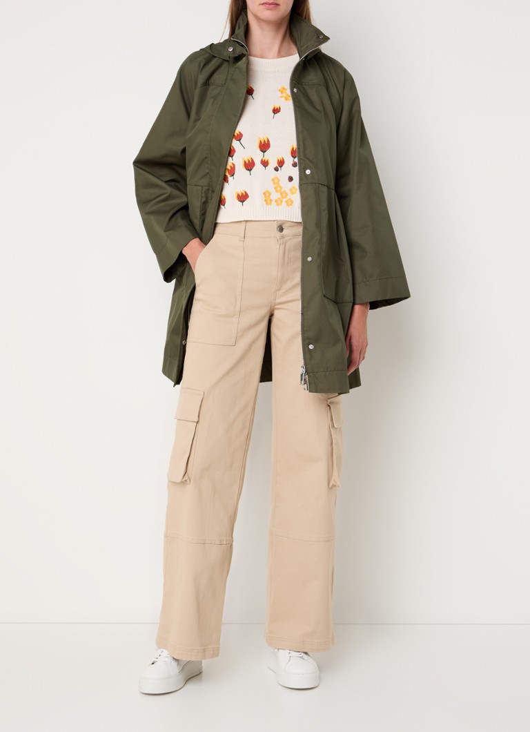 MaxMara Tonaca parka with hood and side pockets
