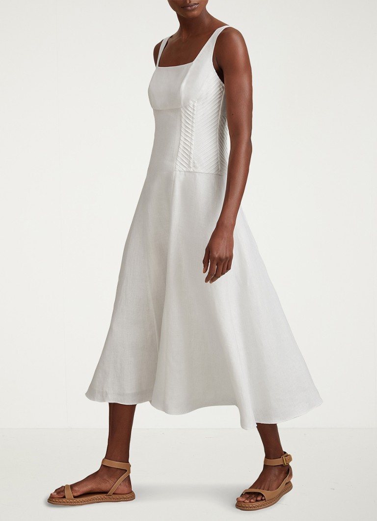 Reiss Etta lanena midi haljina
