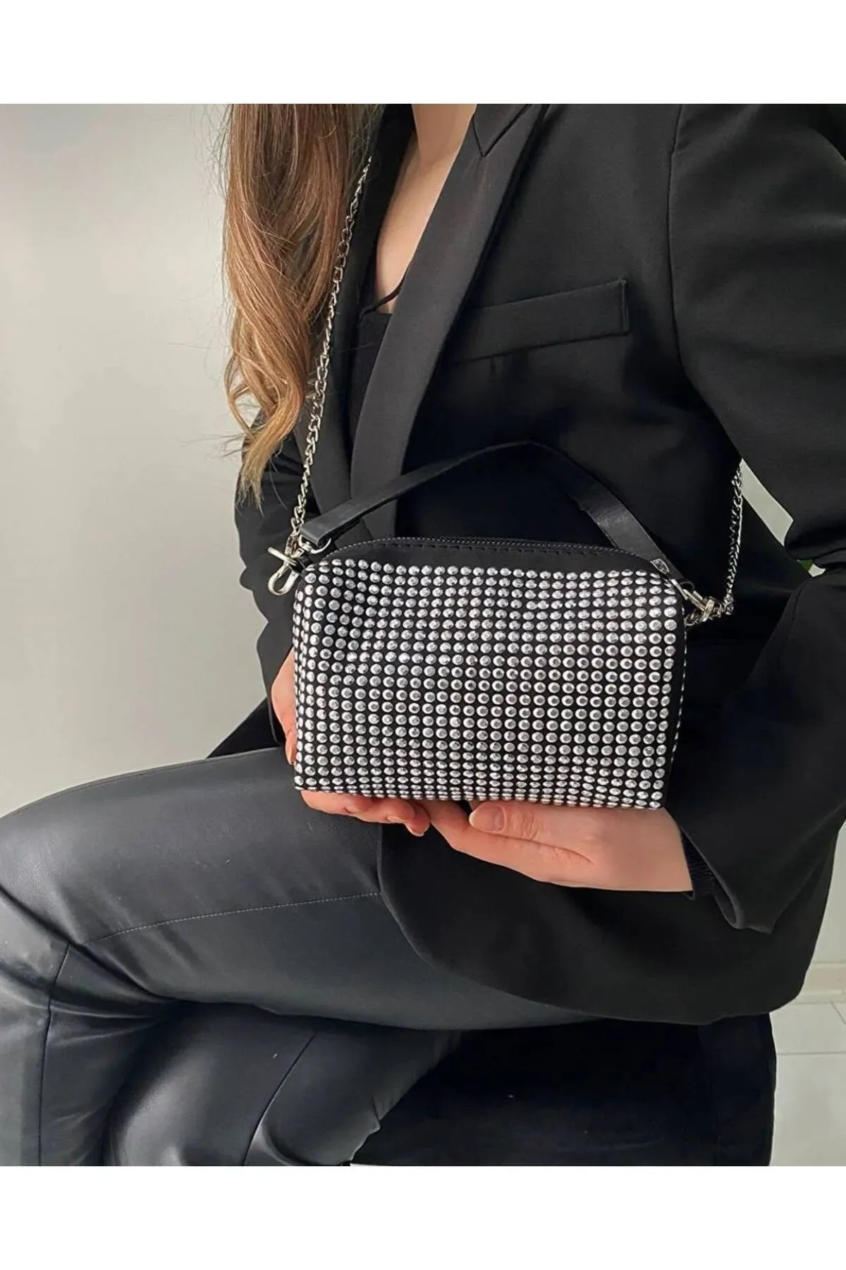 Fiori  Abendtasche - Schwarz - Unifarben