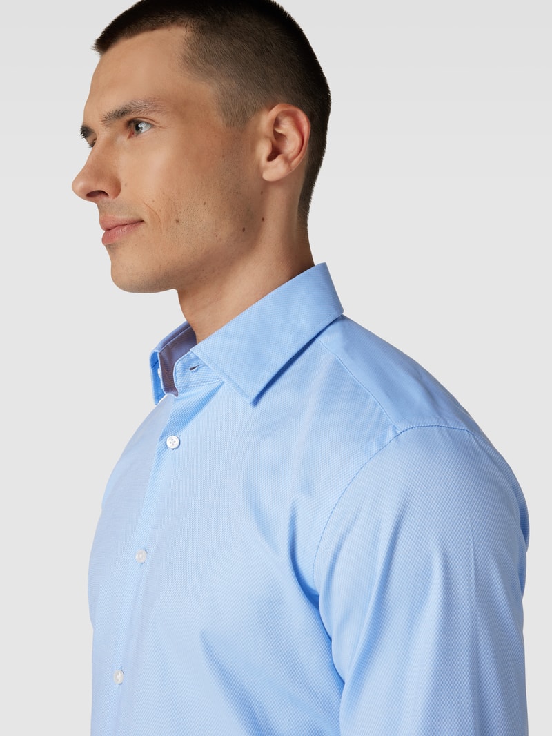 Regular Fit Business-Hemd mit Kentkragen Modell 'Joe' in bleu