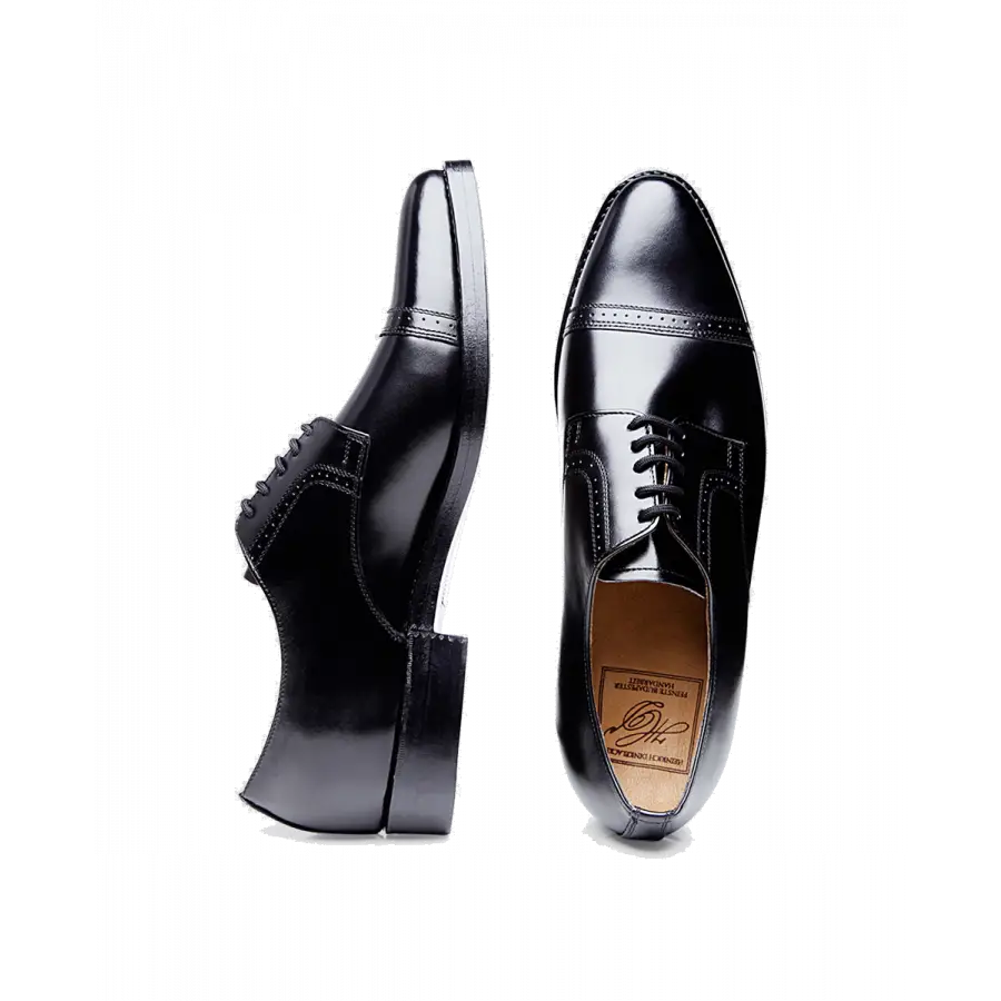 Heinrich Dinkelacker - Businessschuhe Derby MILANO QUARTER -BROGUE BC Boxcalf - schwarz