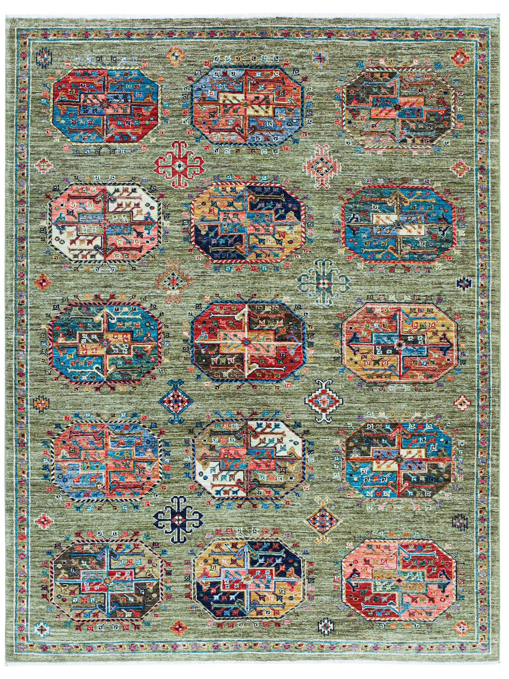Buchara Ghazni ca. 153 x 198 cm, Unikat / Einzelstück