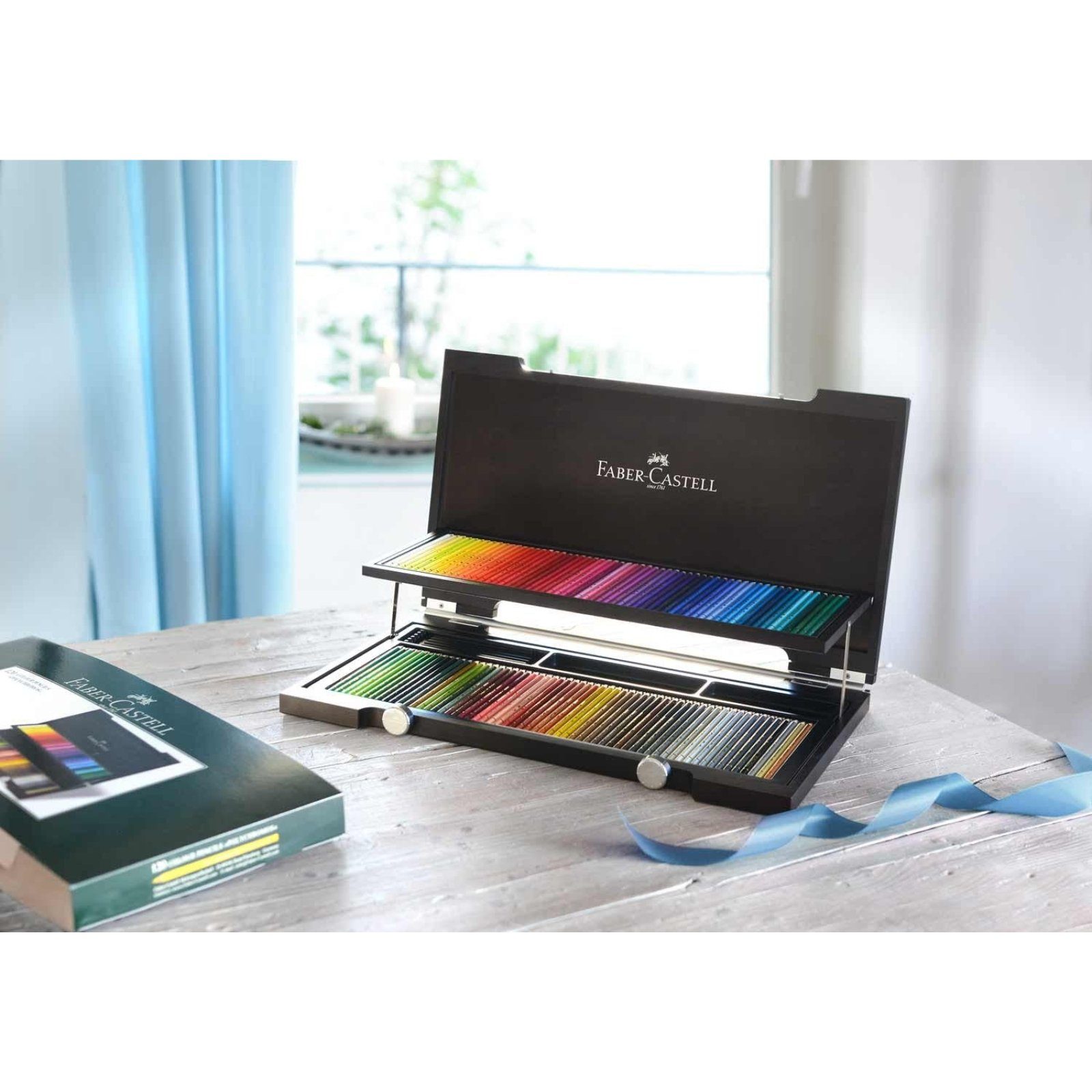 Faber-Castell Künstlerstift Faber-Castell Polychromos Farbstift - 120er Holzkoffer