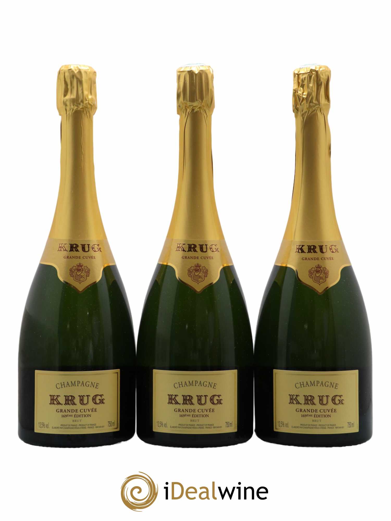 Grande Cuvée - 169ème édition Krug   - Lot de 3 Bouteilles